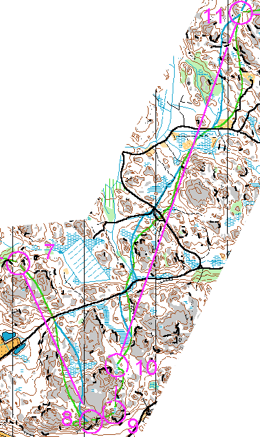 Karttapala v&auml;leilt&auml; X-X