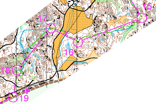 Karttapala v&auml;leilt&auml; X-X