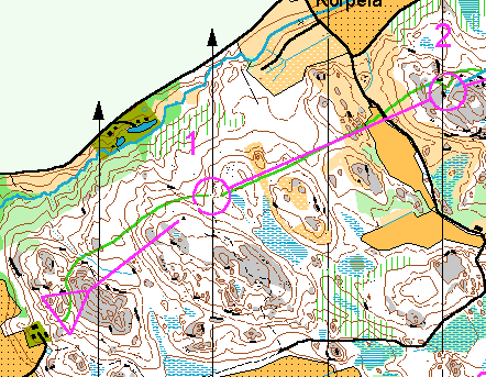 Karttapala v&auml;leilt&auml; X-X