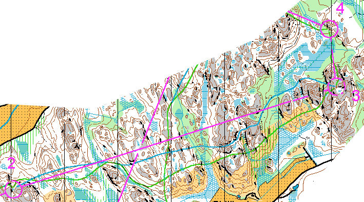 Karttapala v&auml;leilt&auml; X-X