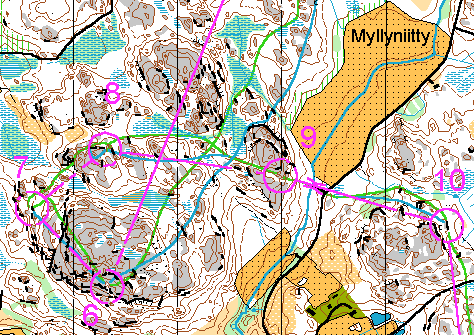 Karttapala v&auml;leilt&auml; X-X