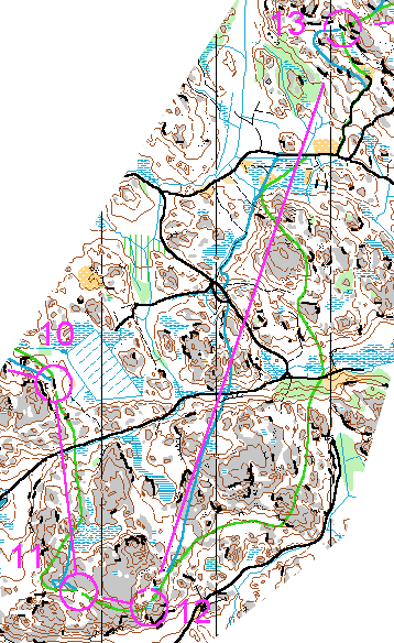 Karttapala v&auml;leilt&auml; X-X